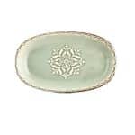 BYBONE VITRIFIED PORCELAIN TINTA ROME PLATE OVAL 29X17.5CM