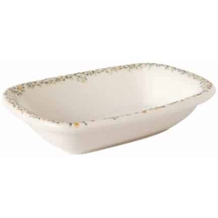 BYBONE VITRIFIED PORCELAIN TINTA TESSERA BOWL RECTANGULAR 12X8CM