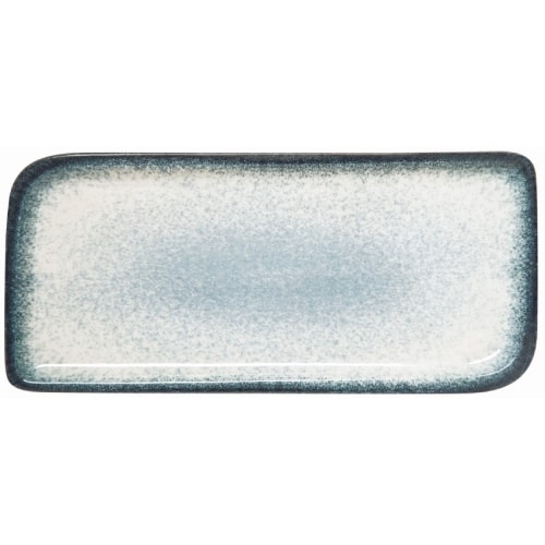 CRO-GTS-68-31154.jpg BYBONE VITRIFIED PORCELAIN OCCHIO PLATE RECTANGULAR 36X17CM - Image 1