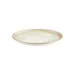 BYBONE VITRIFIED PORCELAIN AMBIENCE BEIGE STEP PLATE 28CM