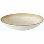 BYBONE VITRIFIED PORCELAIN AMBIENCE BEIGE PASTA/SALAD PLATE 23X5CM