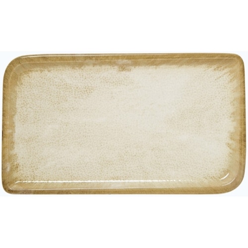 CRO-GTS-68-31193.jpg BYBONE VITRIFIED PORCELAIN AMBIENCE BAIGE PLATE RECTANGULAR 36.5X16.5CM - Image 1