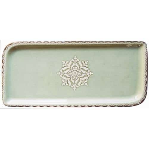 CRO-GTS-68-31807.jpg BY ORDER BYBONE VITRIFIED PORCELAIN ROME PLATE RECTANGULAR 30X17.5CM - Image 1