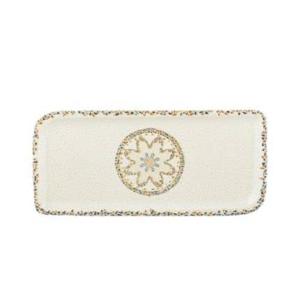 BY ORDER BYBONE VITRIFIED PORCELAIN TESSERA PLATE RECTANGULAR 30X17.5CM