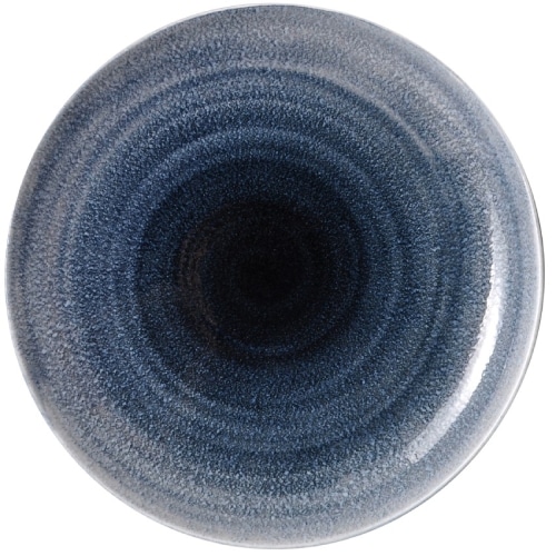 CRO-GTS-69-45126.jpg PRESTIGE PORCELAIN VYTHOS ECLYPSE PLATE 27CM DARK BLUE GTSA - Image 1