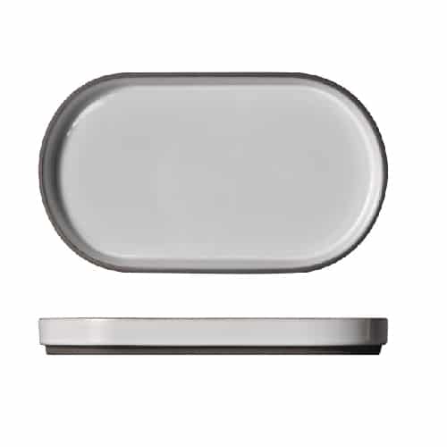 CRO-GTS-69-61830.jpg BY ORDER PRESTIGE CHARACTER WHITE OVAL PLATE STEP 30X17CM GTSA - Image 1