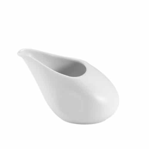 CRO-GTS-69-70010.jpg PRESTIGE PORCELAIN VYTHOS SAUCE BOWL POT 15CL MAT WHITE GTSA - Image 1