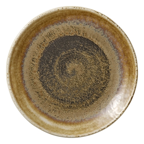 CRO-HAS-011215-000102.jpg VITRIFIED PORCELAIN COUP PLATE FLAT 15CM CUMIN HEART SOUL by BAUSCHER GERMANY - Image 1