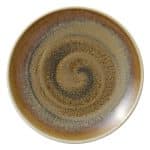 VITRIFIED PORCELAIN COUP PLATE FLAT 21CM CUMIN HEART SOUL by BAUSCHER GERMANY