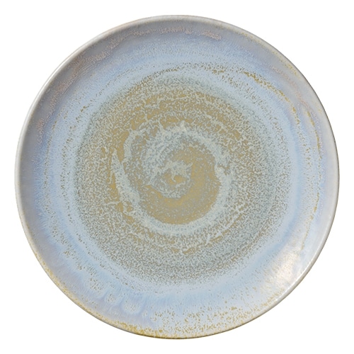 CRO-HAS-011227-000100.jpg VITRIFIED PORCELAIN COUP PLATE FLAT 27CM BREEZE HEART SOUL by BAUSCHER GERMANY - Image 1