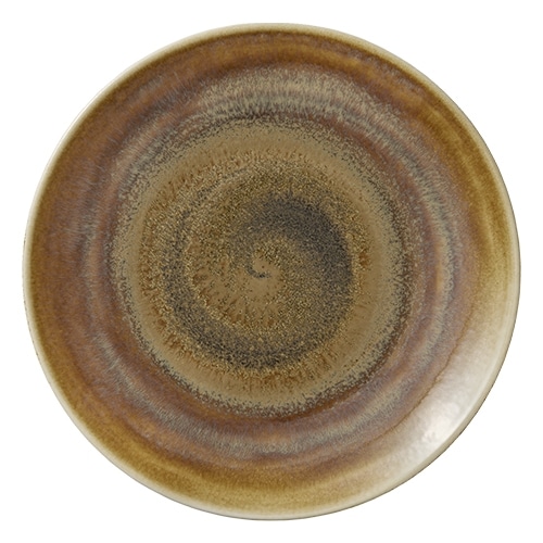 CRO-HAS-011230-000102.jpg VITRIFIED PORCELAIN COUP PLATE FLAT 30CM CUMIN HEART SOUL by BAUSCHER GERMANY - Image 1