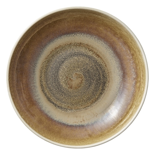 CRO-HAS-011328-000102.jpg VITRIFIED PORCELAIN COUP PLATE DEEP ROUND 28CM CUMIN HEART SOUL by BAUSCHER GERMANY - Image 1