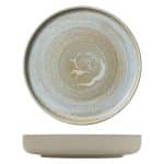 VITRIFIED PORCELAIN PLATE DEEP FLAT HIGH RIM 27CM BREEZE HEART SOUL by BAUSCHER GERMANY