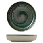 BY ORDER VITRIFIED PORCELAIN PLATE DEEP FLAT HIGH RIM 21CM AVOCADO HEART SOUL by BAUSCHER GERMANY