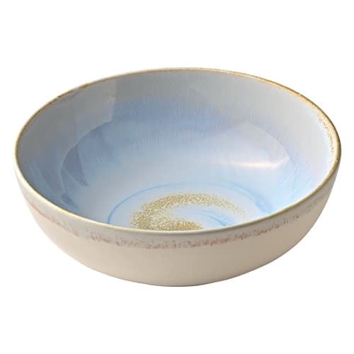 CRO-HAS-015719-000100.jpg VITRIFIED PORCELAIN DISH ROUND 19CM BREEZE HEART  SOUL by BAUSCHER GERMANY - Image 1