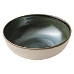 BY ORDER VITRIFIED PORCELAIN DISH ROUND 19CM AVOCADO SOUL by BAUSCHER GERMANY