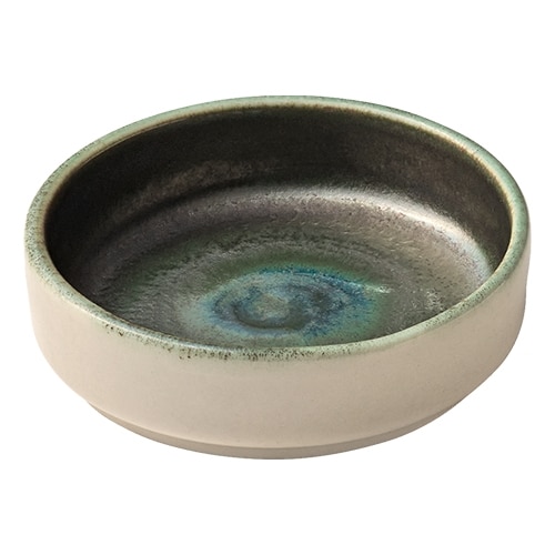 CRO-HAS-016108-000103.jpg BY ORDER VITRIFIED PORCELAIN SMALL BOWL ROUND 8CM AVOCADO HEART SOUL by BAUSCHER GERMANY - Image 1