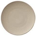 BY ORDER PINE ALMOND EMBOSSED PORCELAIN COUP PLATE FLAT 24CM HEART SOUL by BAUSCHER GERMANY