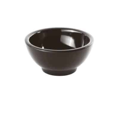 MELAMINE BOWL BLACK D5.5 H4