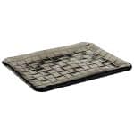 GLASS FRENCH GREY SUSHI PLATE 23X18X1.5CM PADERNO - BY ORDER