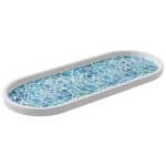 MELAMINE MOSAIC OVAL PLATE 32.5X13.2X1.8CM PADERNO ITALY - BY ORDER