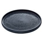 NARA BLACK PLATE FLAT ROUND 27CM PLAYGROUND