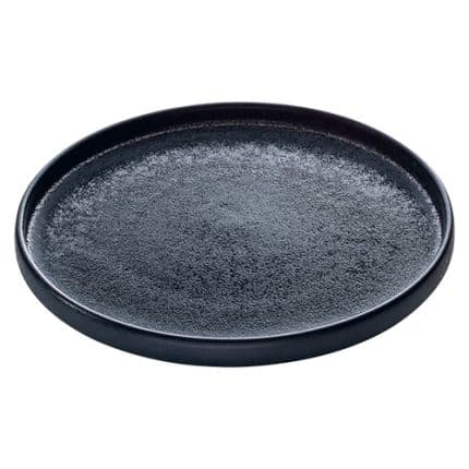 NARA BLACK PLATE FLAT ROUND 27CM PLAYGROUND