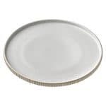 BY ORDER NARA RELIEF WHITE PLATE ROUND 27X2.5CM PLAYGROUND