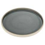 NARA GREY RELIEF PLATE FLAT ROUND 27CM PLAYGROUND