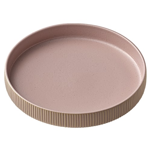 CRO-PLA-701137491000583.jpg DISCONTINUED 2025 - NARA ROSE PLATE ROUND DEEP HIGH RIM RELIEF 24CM PLAYGROUND - Image 1