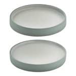 ARTISAN GREY WHITE 2IN1 PLADE HALF DEEP 21CM PLAYGROUND