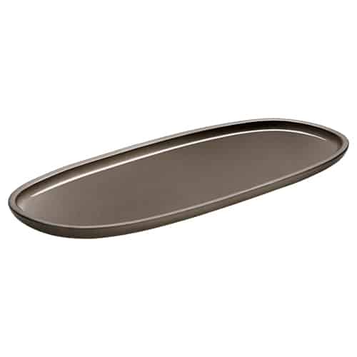CRO-PLA-701203591000761.jpg RENEW TAUPE PLATTER OVAL 35X15CM PLAYGROUND - Image 1