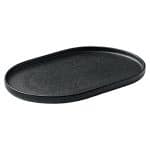 NARA BLACK RELIEF PLATTER OVAL 30X20CM PLAYGROUND