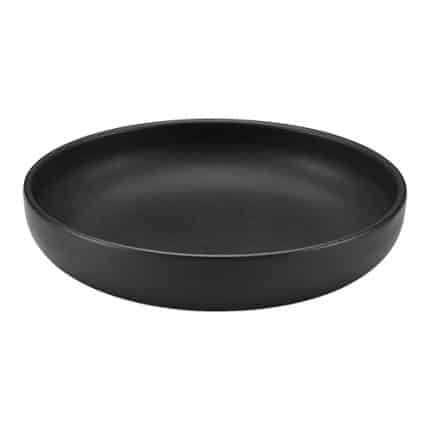 ELEMENTS BLACK DISH ROUND 22CM  PLAYGROUND
