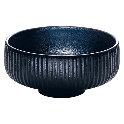 CRO-PLA-701316291021090.jpg NARA BLACK RELIEF BOWL ROUND 12CM PLAYGROUND - Image 1