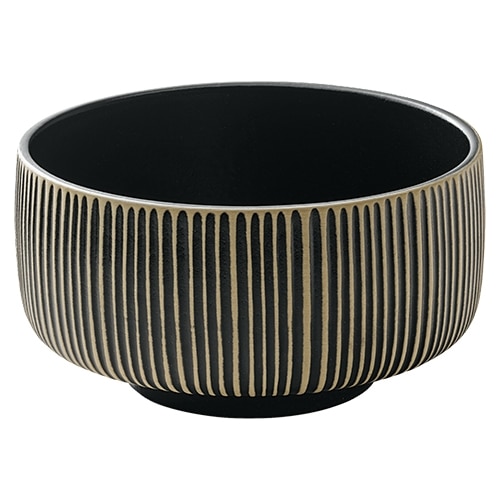 CRO-PLA-701316591000628.jpg BY ORDER NARA BLACK AND WHITE RELIEF BOWL 15CM PLAYGROUND - Image 1