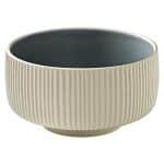 NARA GREY RELIEF BOWL DISH ROUND 15X7.8CM PLAYGROUND