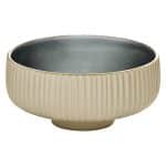 NARA GREY RELIEF BOWL ROUND 16CM PLAYGROUND