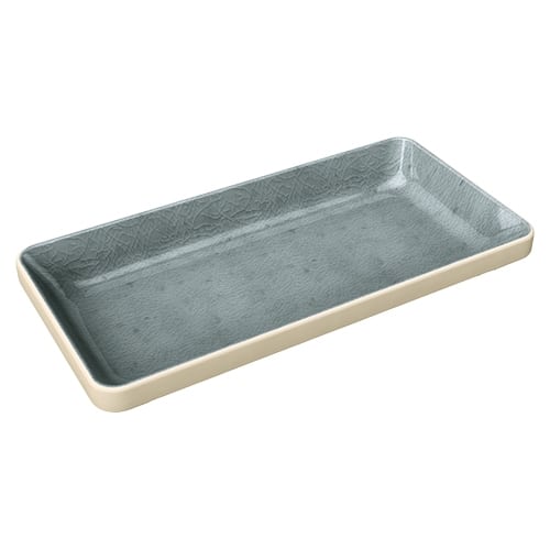 CRO-PLA-701321891016151.jpg NARA GREY BOWL FLAT RECTANGULAR 18X9CM PLAYGROUND - Image 1