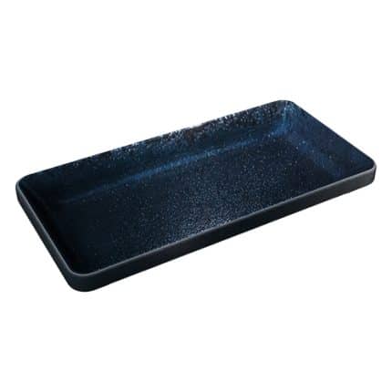 NARA BLACK BOWL FLAT RECTANGULAR 18X9CM PLAYGROUND