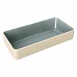 NARA GREY BOWL DEEP RECTANGULAR 18X9CM PLAYGROUND