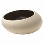 ECO GRES HALF DEEP BLACK BOWL ROUND 15CM 50CL PLAYGROUND