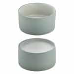 BY ORDER ARTISAN GREY WHITE 2IN1 BOWL 16CM PLAYGROUND