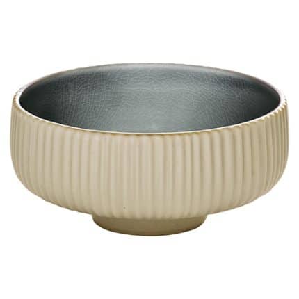 NARA GREY RELIEF BOWL DIP DISH 8CM PLAYGROUND
