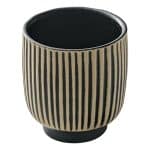 BY ORDER NARA BLACK AND WHITE RELIEF ESPRESSO CUP 10CLPLAYGROUND