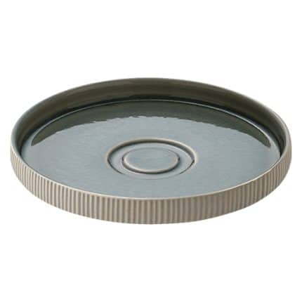 NARA GREY RELIEF SAUCER 15CM PLAYGROUND
