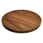WOODEN PLATE FLAT ROUND 30CM PLAYGROUND