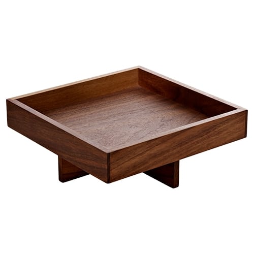 CRO-PLA-742890191000000.jpg MENAGE SQUARE ON STAND WALNUT 18X18X4CM PLAYGROUND - Image 1
