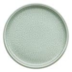 BY ORDER SHIRO GLAZE FROST STRUCTURE PLATE FLAT COUPE 17CM SCHONWALD GERMANY