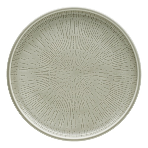 CRO-SCH-251271A.jpg SHIRO GLAZE STEAM STRUCTURE PLATE FLAT COUPE 21CM SCHONWALD GERMANY - Image 1